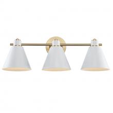 Trans Globe 22593 AG-WH - 3LT VANITY-METALSHADES-AG-WH